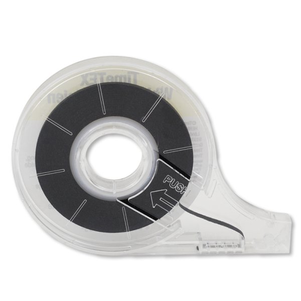 Whiteboard Lines, self-adhesive, black, in dispenser, 15 m / 3 mm