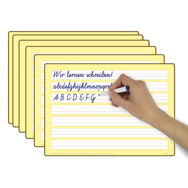 Set Prima-Colori Writing Practice Whiteboard A4, 6 pcs.