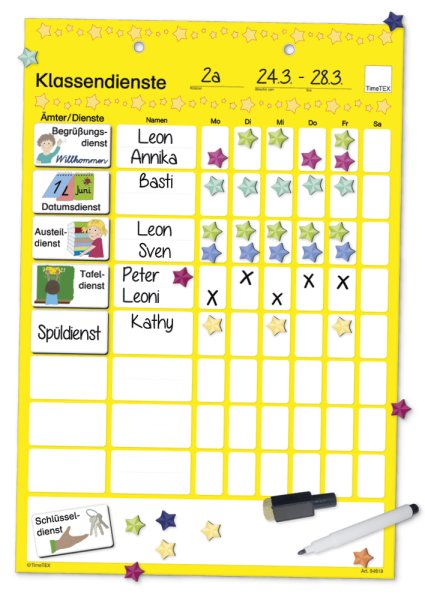 Class Duty Board, magnetic