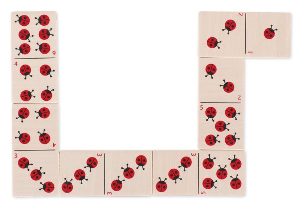 Ladybird Dominoes, 28 pieces