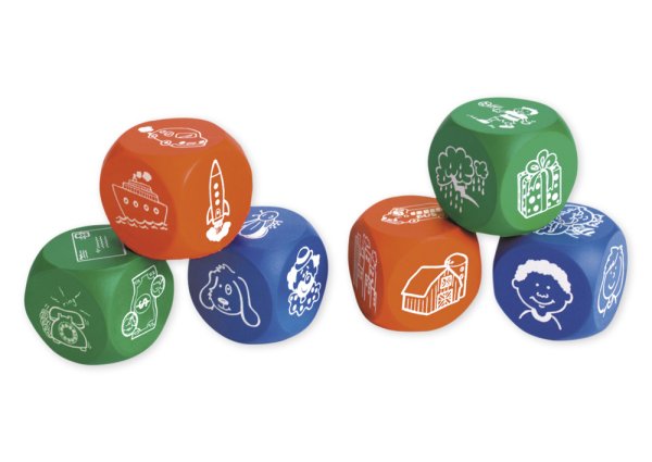 Set of Silent Dice 6 pcs."Images", 4 cm