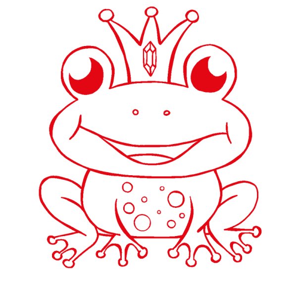 "Perpetuum" Silkscreen Stamp "Frog Prince", round