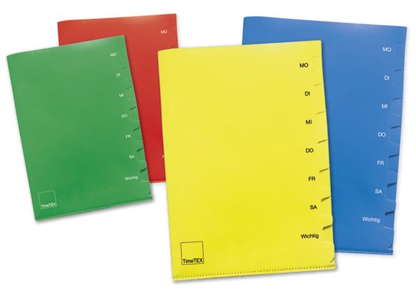 Weekday Folder A4-Plus, 2 pcs., 7 subdivisions