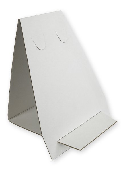 Bookstand made from cardboard, flat