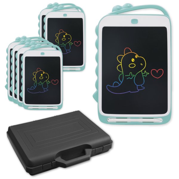 Class Set Digital Slate SDF "A4-S Dino", 6 pcs., in case