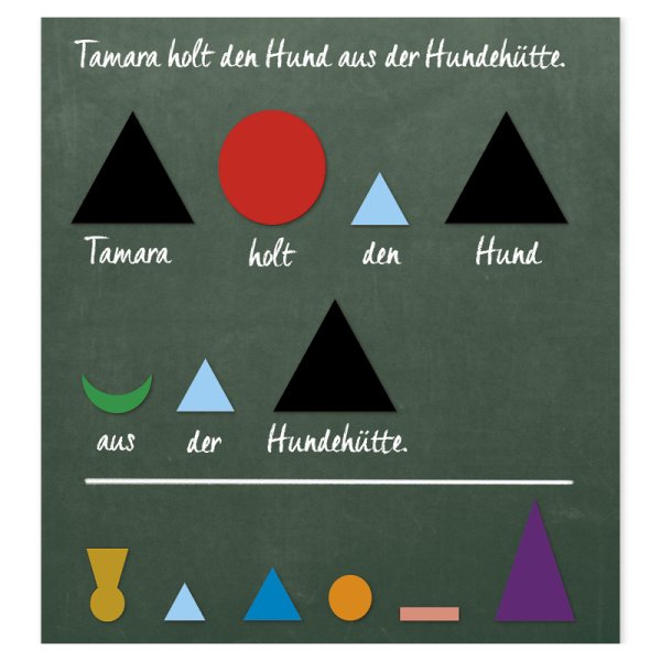 Part of Speech Symbols, magnetic, 60 pcs. "Montessori Premium"