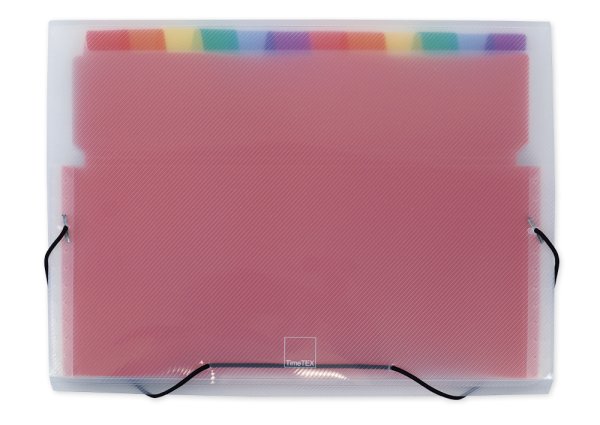 TimeTEX A4-Plus Folder, transparent, coloured