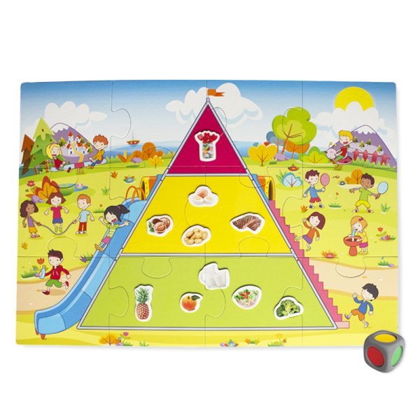 Educational game "Super puzzle food pyramid", 69 pcs