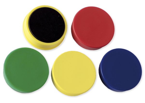 Adhesive Magnet Set 32 mm ø, 4 x 10 pack