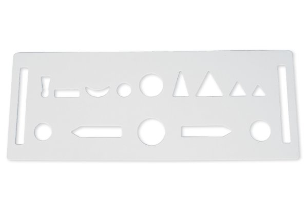 Cardboard Part of Speech Stencil, approx. 180 mm, 1 piece "Montessori Premium"