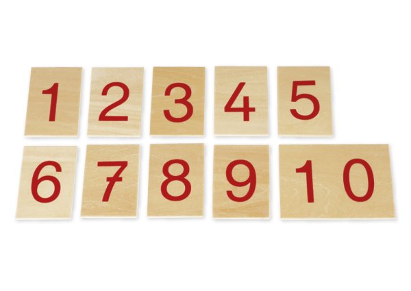 TimeTEX Printed Numerals 1-10, German "Montessori Premium"