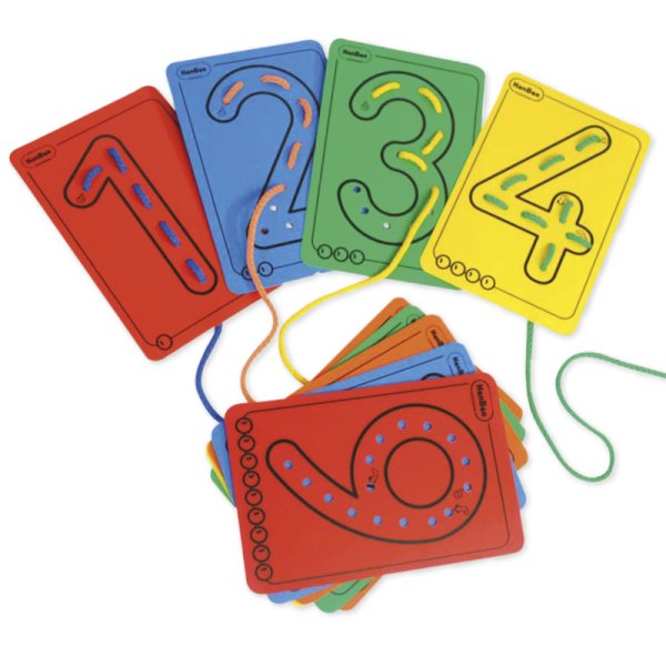 Number Threading Game, 21 pcs.
