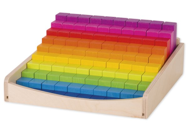 Counting Bars in Rainbow Colours, 100 pcs.