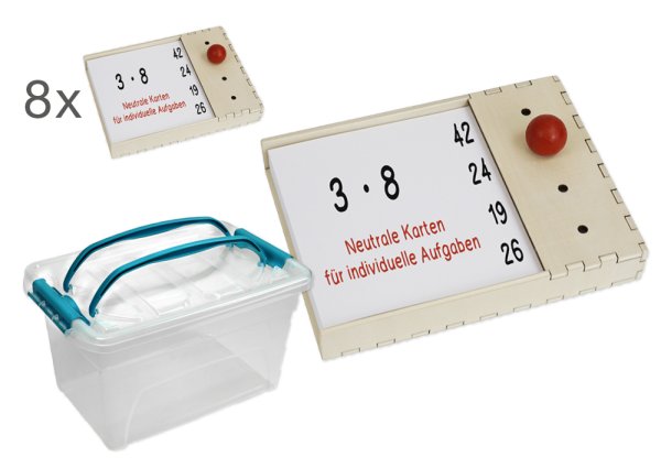 Class Set Wooden Computer, 8 pcs, in stacking box