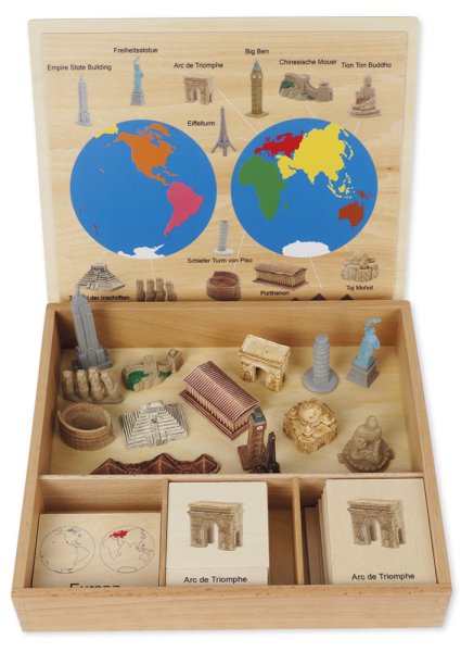 TimeTEX Landmark Continent Box (German) "Montessori Premium"