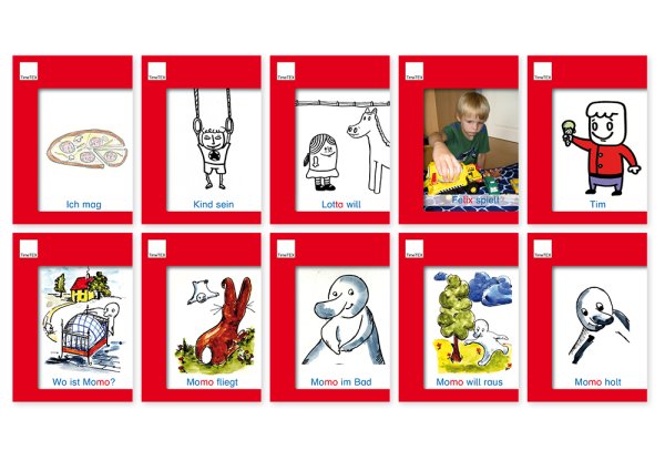 A6 Reading Book Set, red series, 10 pcs.