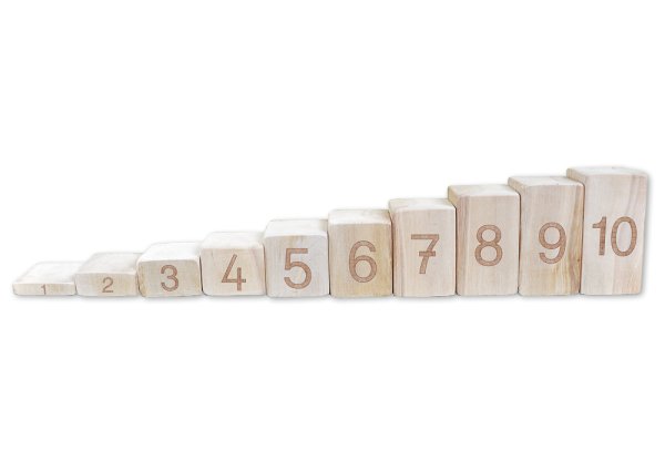 Counting Blocks 1-10 for Comparing and Stacking, 10 pcs.