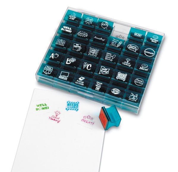 Set of Teacher's Stamps "English" 30 pcs.