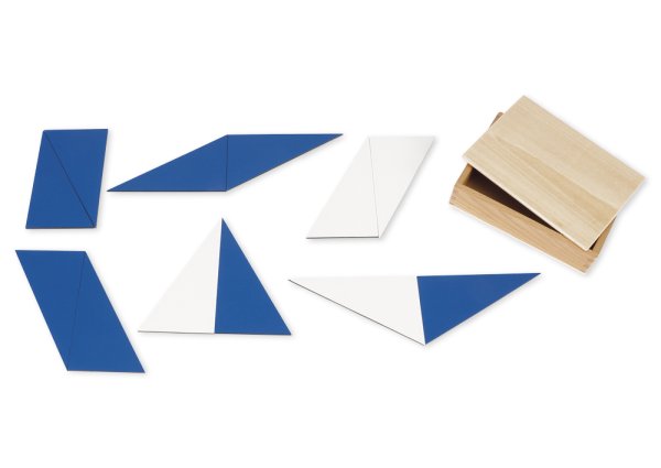 TimeTEX 12 Identical Blue Triangles "Montessori Premium"