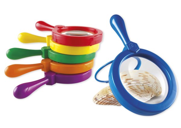 Set of Giant Magnifying Glasses with fold-out stand, 6 pcs.