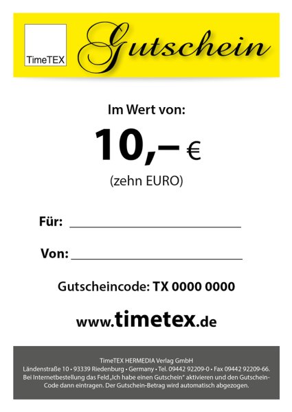 TimeTEX Voucher 10.00