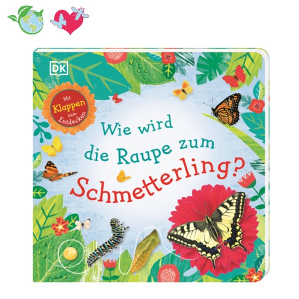 Book "Wie wird die Raupe zum Schmetterling?", 18 pages
