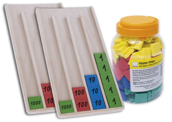 Set Wooden Token Game with Silent Counters, 202 pcs.