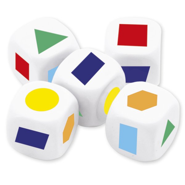 TimeTEX Cube Set "Geometric Shapes", 5 pcs., 22 mm