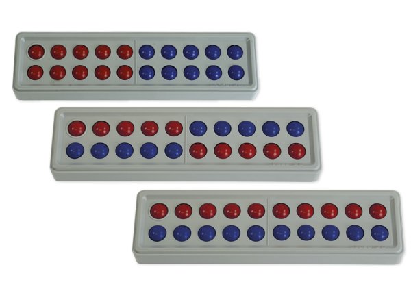 ABACO 20 without numbers, red and blue, abacus