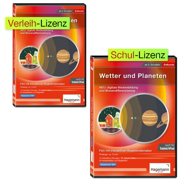 Teaching DVD "Weather and planets", tablet compatible