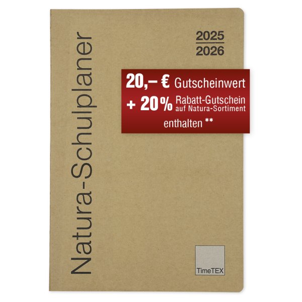TimeTEX Natural School Planner A4 plus, 2025/2026
