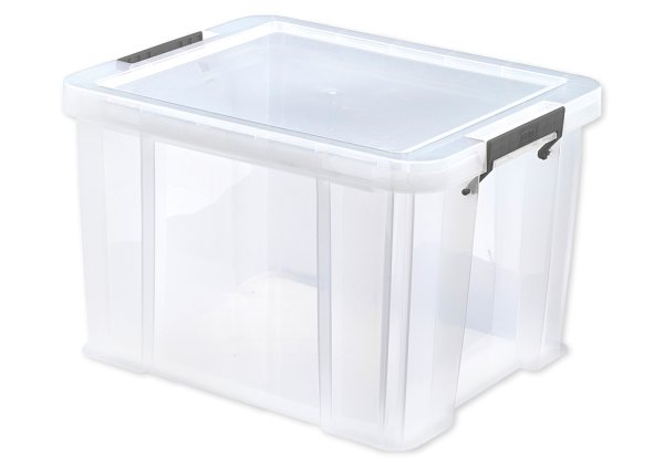 Plastic Box Stackable, transparent, 36 litres