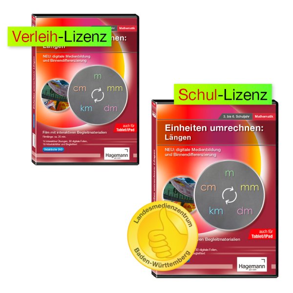 Teaching DVD "Converting between units: lengths", tablet compatible