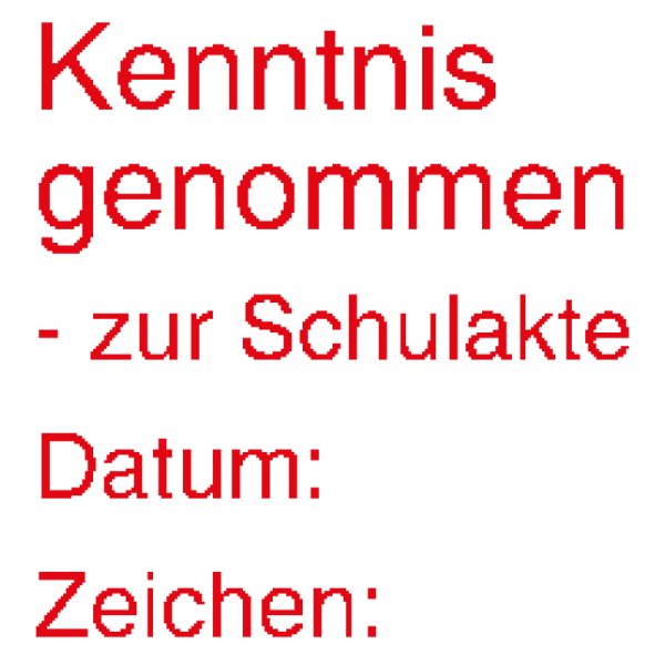 "Perpetuum" Silkscreen Stamp "Schulakte" ("School records")