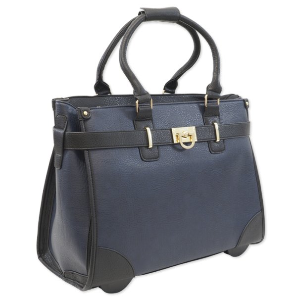 TimeTEX "Bella" Handbag Trolley, blue-black