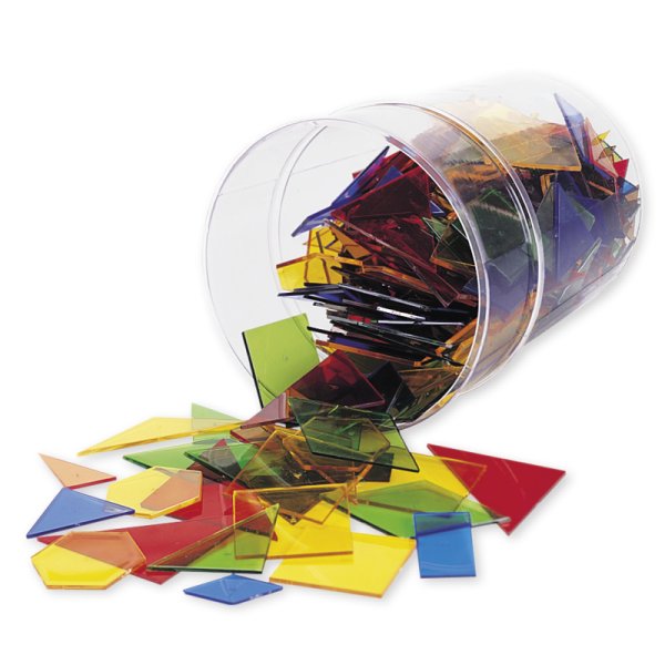 Geometry Flat Shape Set in Acryl Glass, 450 pcs. in box