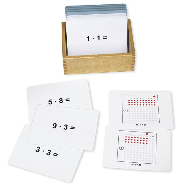 Work Cards for the Multiplication Board