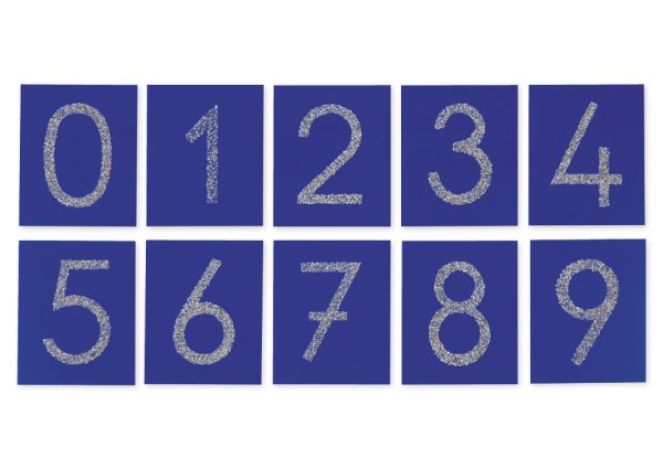 Tactile Number Panels, 10 pcs.