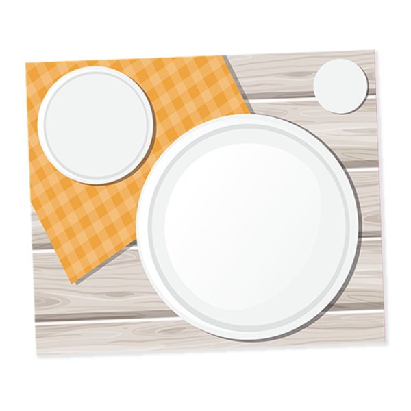 Place setting extension for healthy meals, magnetic, 8 pcs