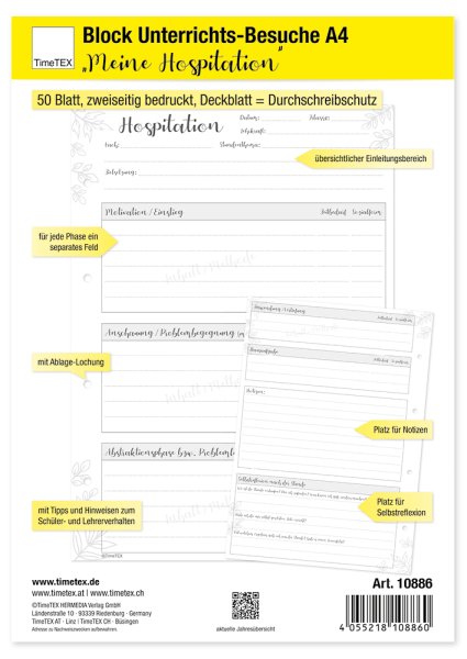Lesson Observation Pad A4 "My Observations", 50 sheets