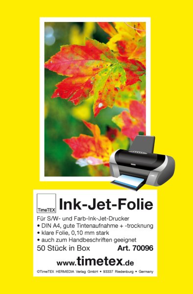 TimeTEX Inkjet Films A4 Box 50 pcs.