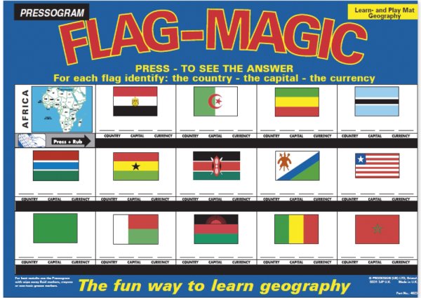 TimeTEX Magic Board "Flag Magic" English Africa