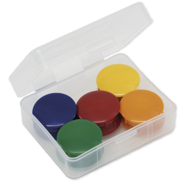 Set of Adhesive Magnets 27mm ø in box, 10 pcs.