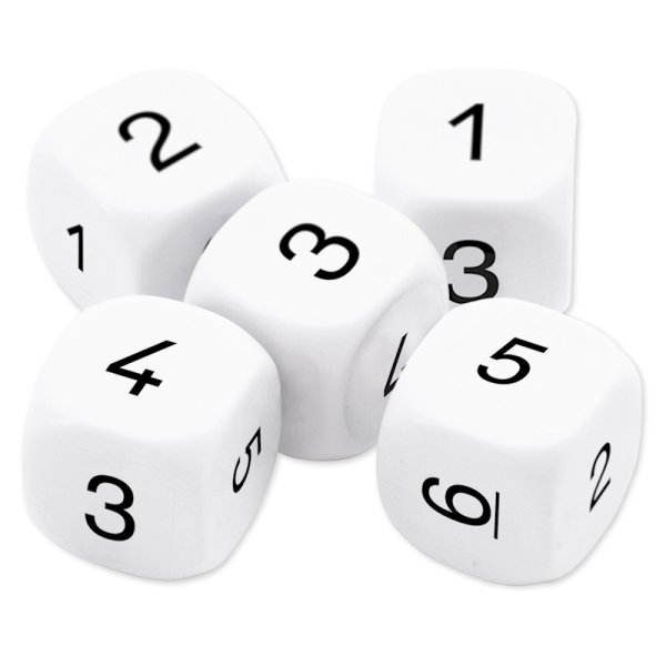 TimeTEX Cube Set "Numbers 1-6", 5 pcs., 16 mm