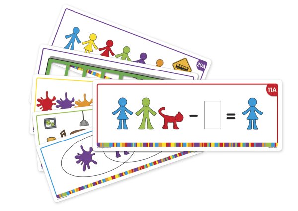 Task Cards for Family Figures, 22 parts