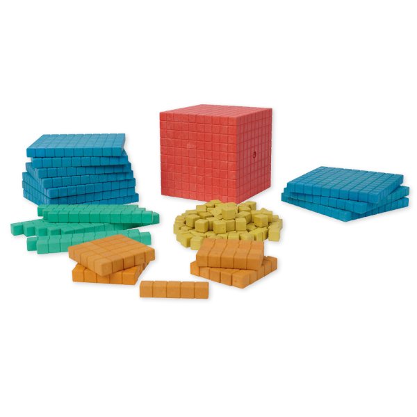 Dienes Basic Assortment, 121 pcs., numbers up to 1,000, coloured