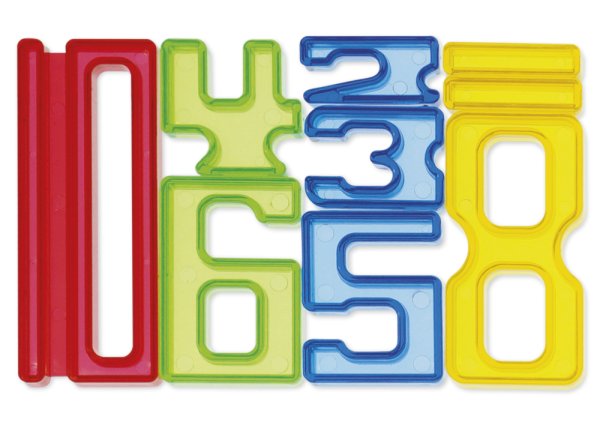 Set TimeTEX illuminable stacking numbers "number by number", 140 pcs