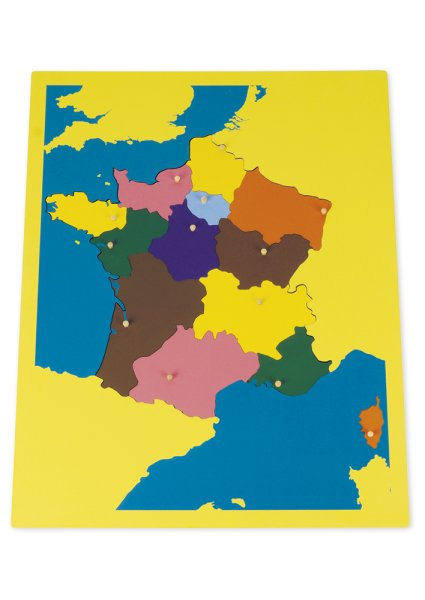 TimeTEX Puzzle Map of France "Montessori Premium"