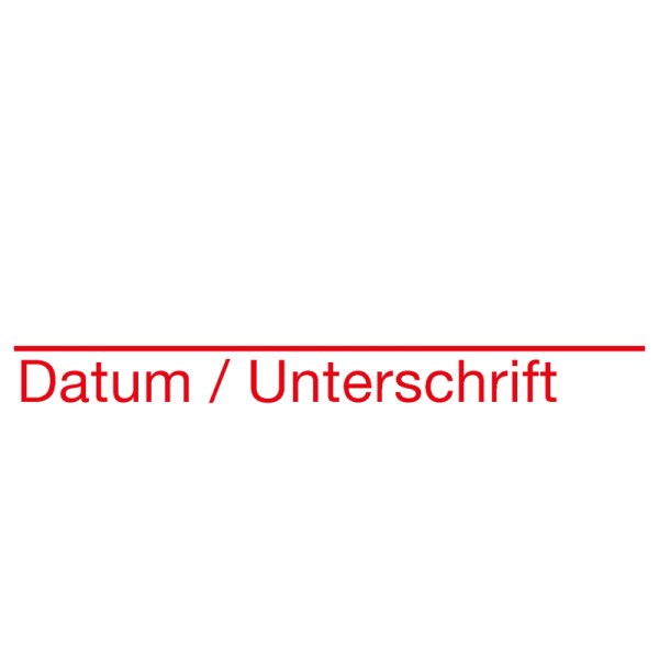 "Perpetuum" Silkscreen Stamp "Unterschrift" ("Signature")