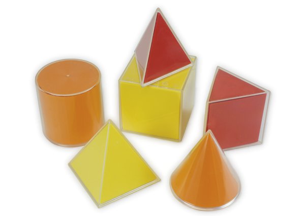 Geometric Objects Set L with Surface Area Representation ,12 pcs.